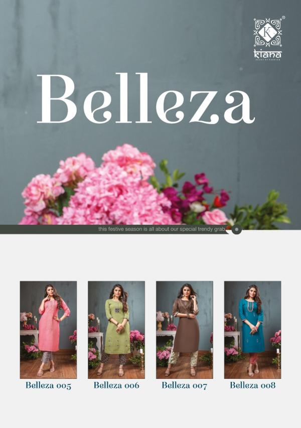 Kiana Belleza Rayon Designer Kurti With Bottom Seller